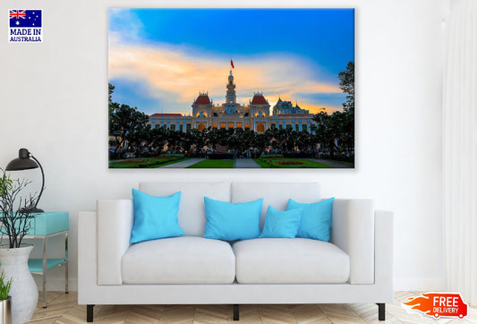Ho Chi Minh City Hall, Vietnam Sunset Photograph Print 100% Australian Made