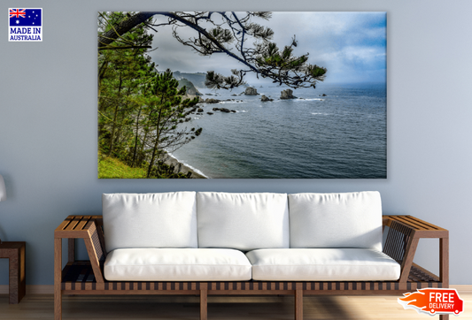 Trees & Sea Sky View Print 100% Australian Made