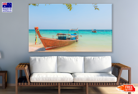 Boat On Sea Photograph Print 100% Australian Made