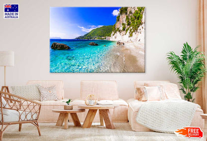 Skopelos Island Hovolos Beach View Greece Print 100% Australian Made