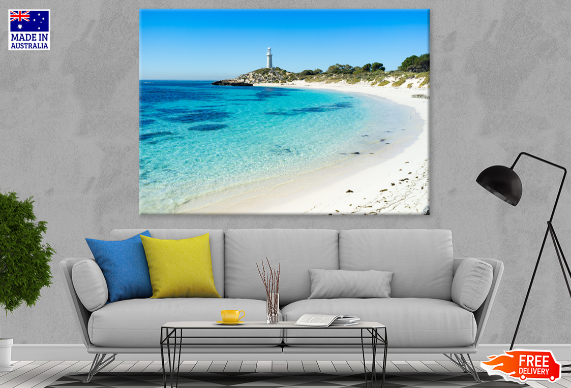 Tower & Sea Sky Scenery View Photograph Print 100% Australian Made
