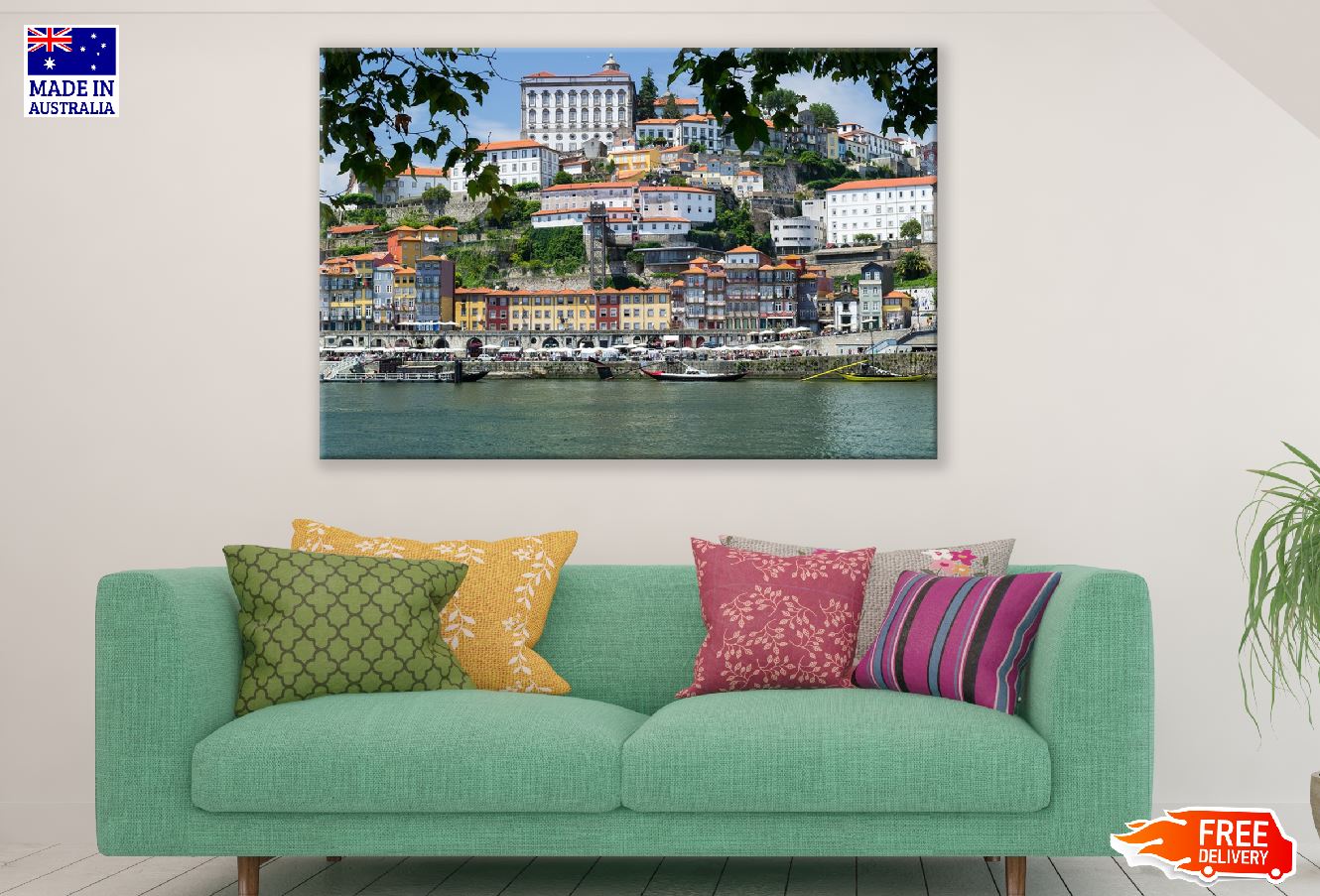 Historic City of Portugal in Lisbon Photograph Print 100% Australian Made