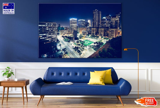Downtown Los Angeles, California Night View Photograph Print 100% Australian Made