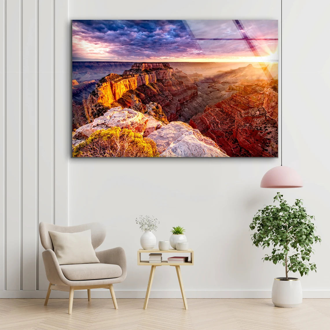 Mountain Sunset Scenery Photograph Acrylic Glass Print Tempered Glass Wall Art 100% Made in Australia Ready to Hang