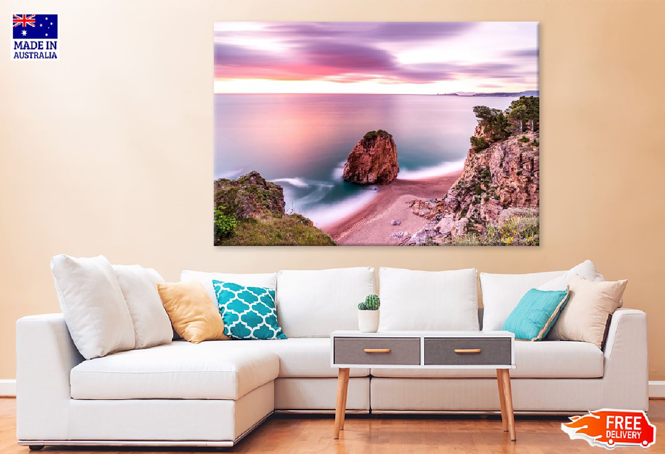 Rock Seahorse at Dawn Sunrise Photograph Print 100% Australian Made