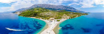 Panoramic Canvas D'azur Coast Island Photograph High Quality 100% Australian Made Wall Canvas Print Ready to Hang