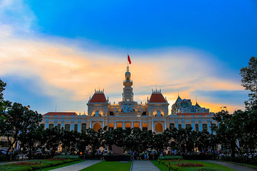 Ho Chi Minh City Hall, Vietnam Sunset Photograph Print 100% Australian Made