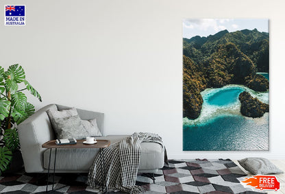Suwehan Beach & Cliffs Aerial View Photograph Print 100% Australian Made