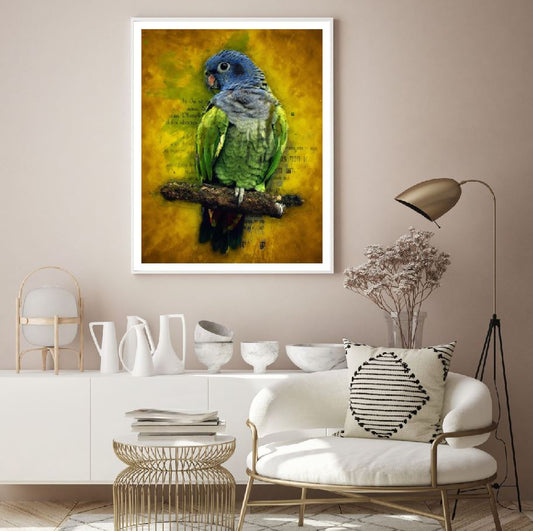 Colorful Parrot Abstract Design Home Decor Premium Quality Poster Print Choose Your Sizes