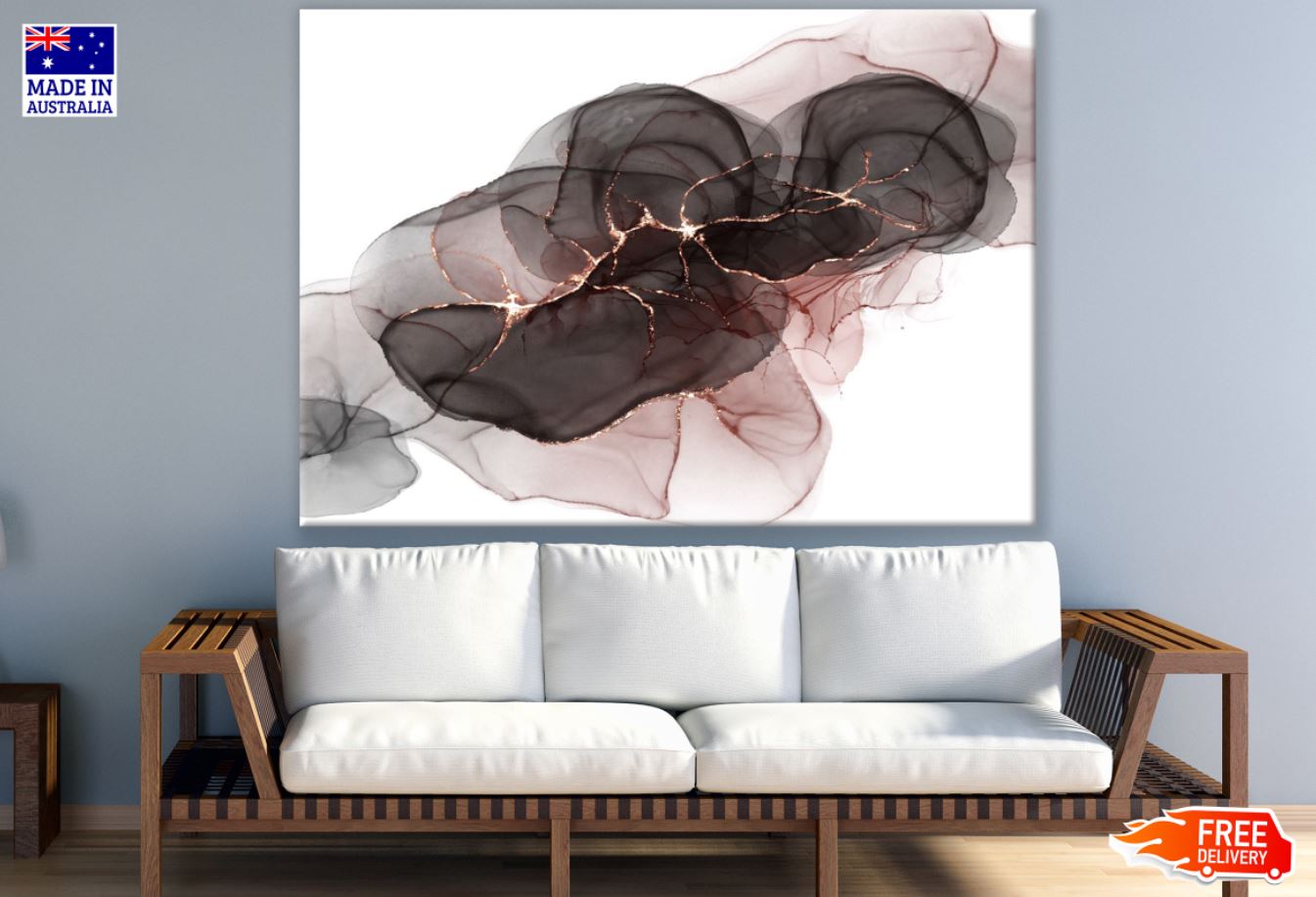 Colorful Abstract Painting Design Print 100% Australian Made