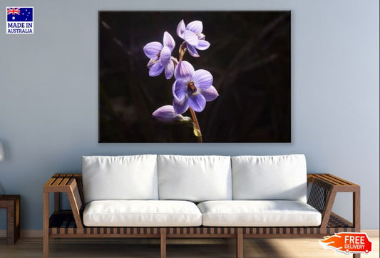 Purple Spring Flowers Print 100% Australian Made