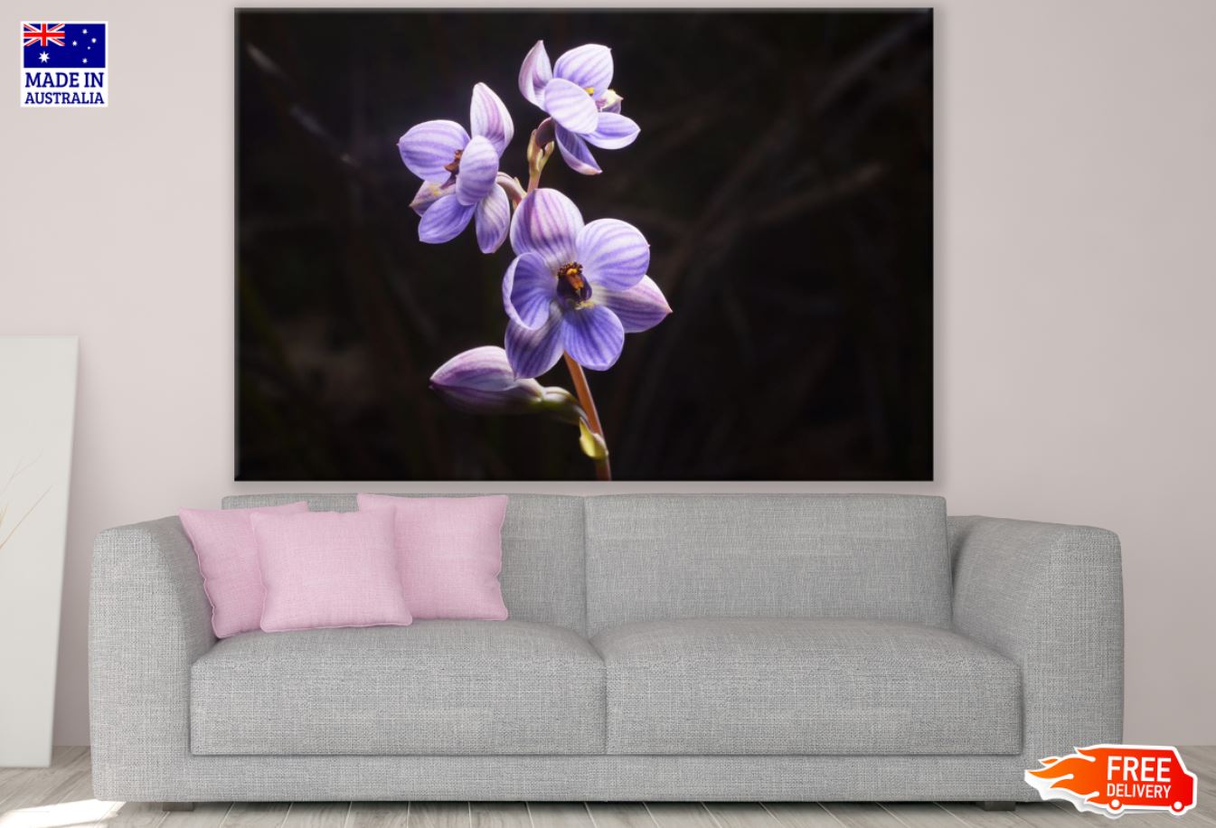 Purple Flowers Photograph Print 100% Australian Made