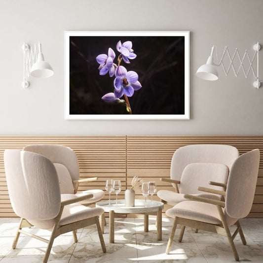 Purple Flowers Photograph Home Decor Premium Quality Poster Print Choose Your Sizes