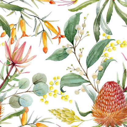 Square Canvas Floral Watercolor Painting High Quality Print 100% Australian Made