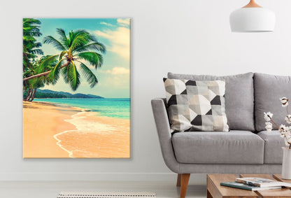 Stunning Beach with Trees Photograph Print 100% Australian Made