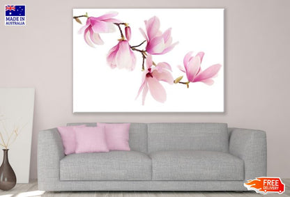 Pink Spring Magnolia Flowers Print 100% Australian Made