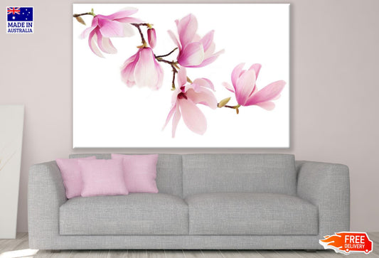 Pink Flowers Watercolor Painting Print 100% Australian Made