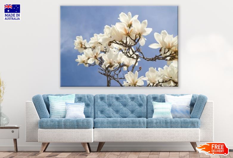 Magnolia Flowers Bloom Print 100% Australian Made