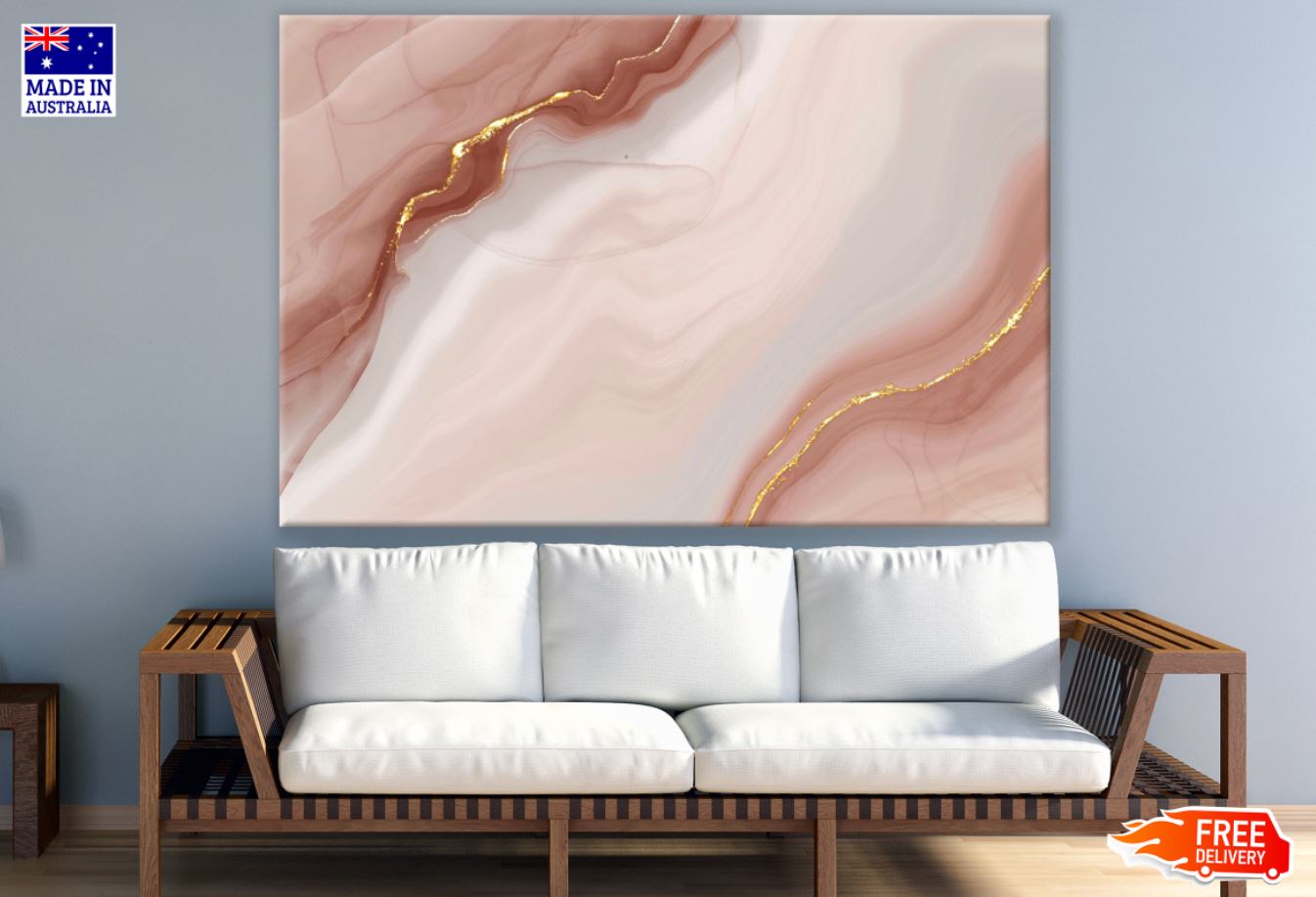 Colorful Abstract Painting Design Print 100% Australian Made