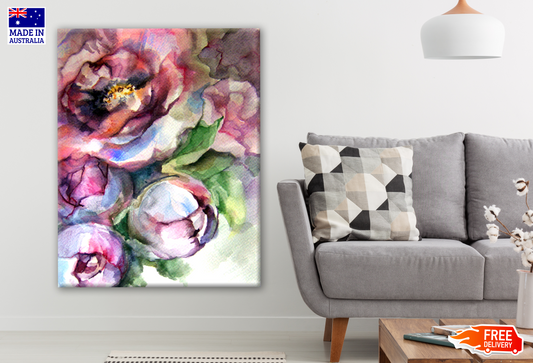 Colourful Floral Painting Print 100% Australian Made