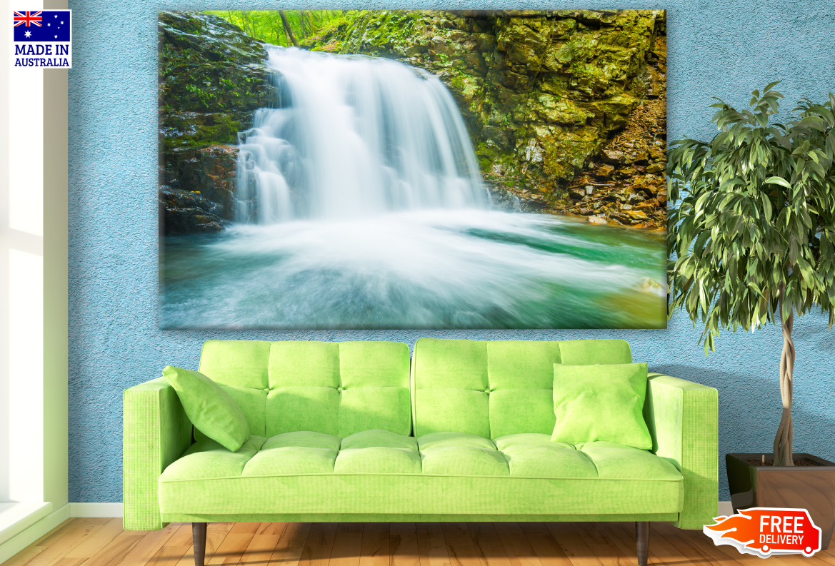 Waterfall in Forest Photograph Print 100% Australian Made