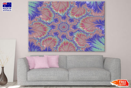 Purple Splat Fractal Abstract Design Print 100% Australian Made