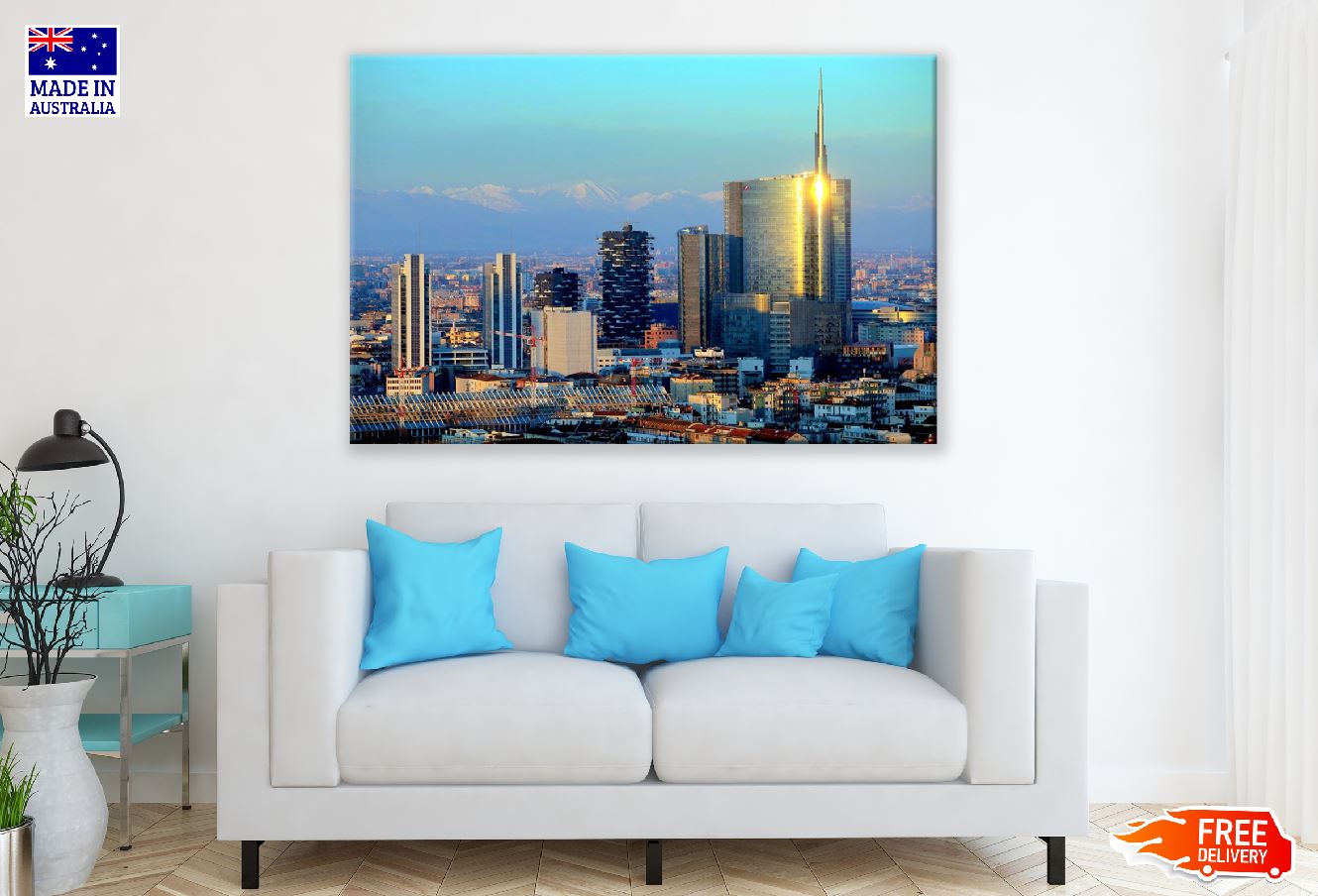 Milan Italy Skyline Photograph Print 100% Australian Made