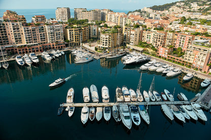 Port de Fontvieille Aerial View Photograph Home Decor Premium Quality Poster Print Choose Your Sizes