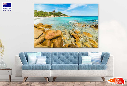 Rocks in Capriccioli Sea Sardinia Photograph Print 100% Australian Made