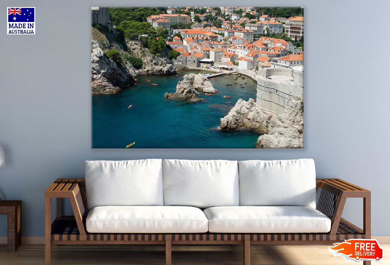 Walls of Dubrovnik View Photograph Croatia Print 100% Australian Made