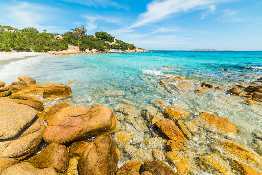 Rocks in Capriccioli Sea Photograph Sardinia Home Decor Premium Quality Poster Print Choose Your Sizes
