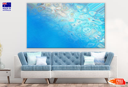 Blue Abstract Design Print 100% Australian Made