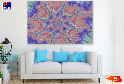 Purple Splat Fractal Abstract Design Print 100% Australian Made