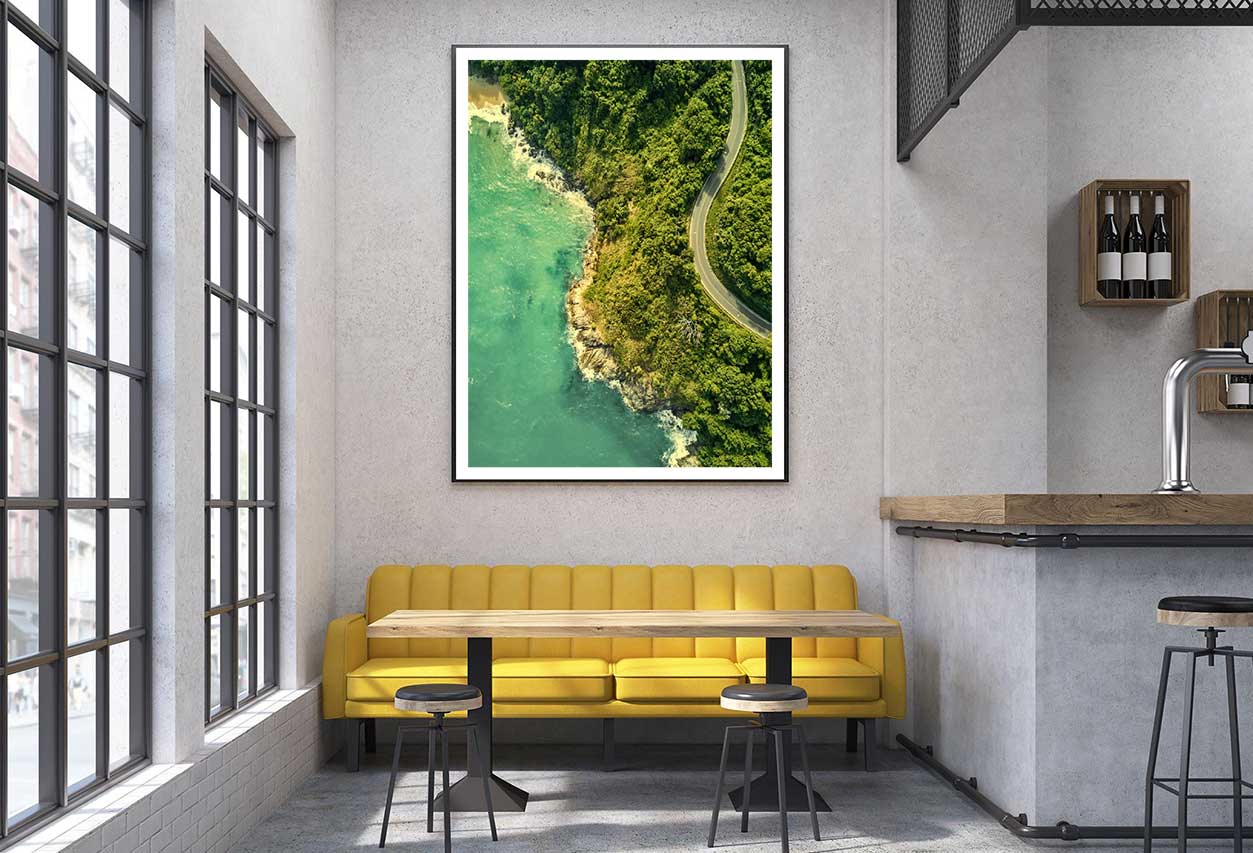 Thailand Sea Coast Highway Aerial Photograph Home Decor Premium Quality Poster Print Choose Your Sizes