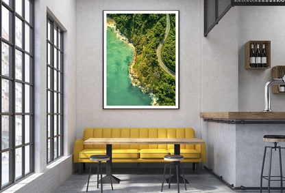Thailand Sea Coast Highway Aerial Photograph Home Decor Premium Quality Poster Print Choose Your Sizes