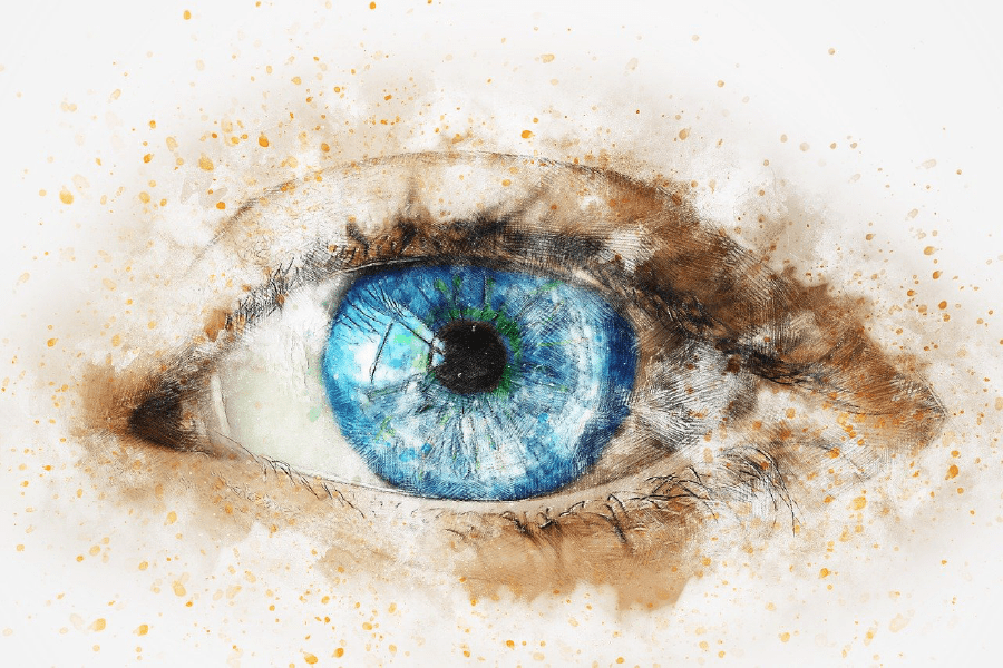 Blue Eye Abstract Design Print 100% Australian Made