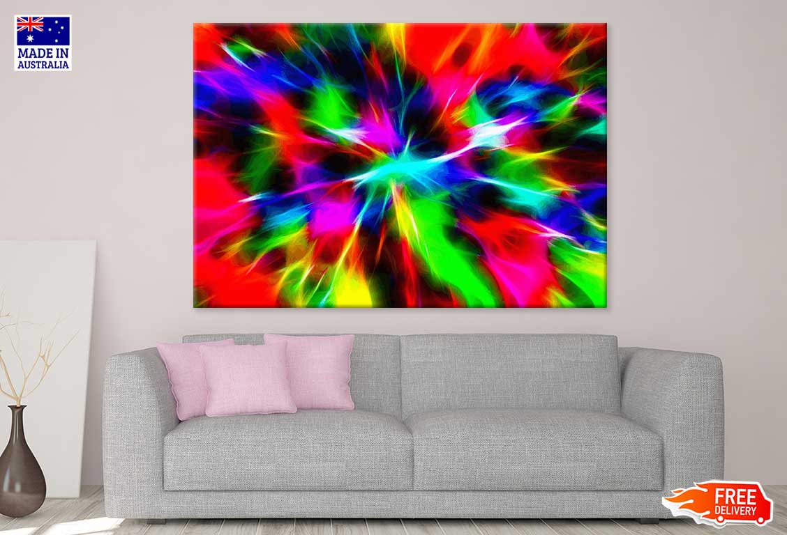Colorful Abstract Design Print 100% Australian Made