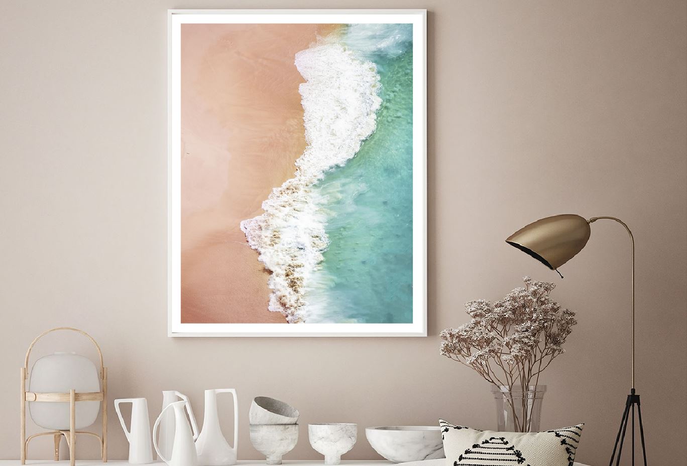 Kelingking Beach Wave Aerial View Photograph Home Decor Premium Quality Poster Print Choose Your Sizes