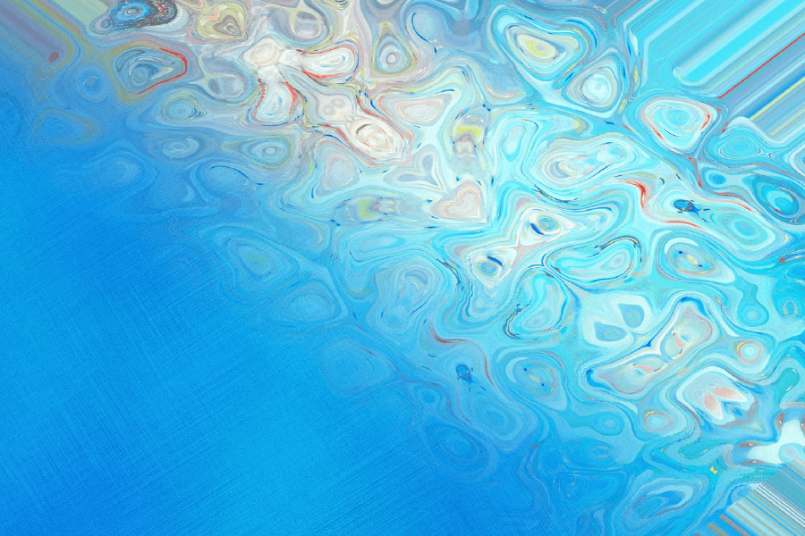 Blue Abstract Design Print 100% Australian Made