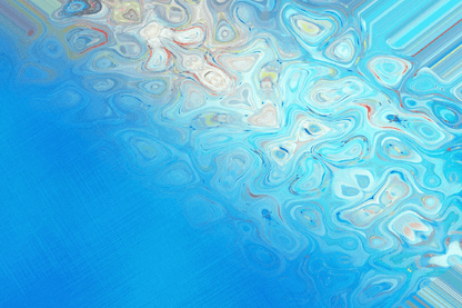 Blue Abstract Design Print 100% Australian Made