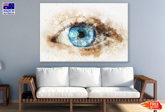 Blue Eye Abstract Design Print 100% Australian Made