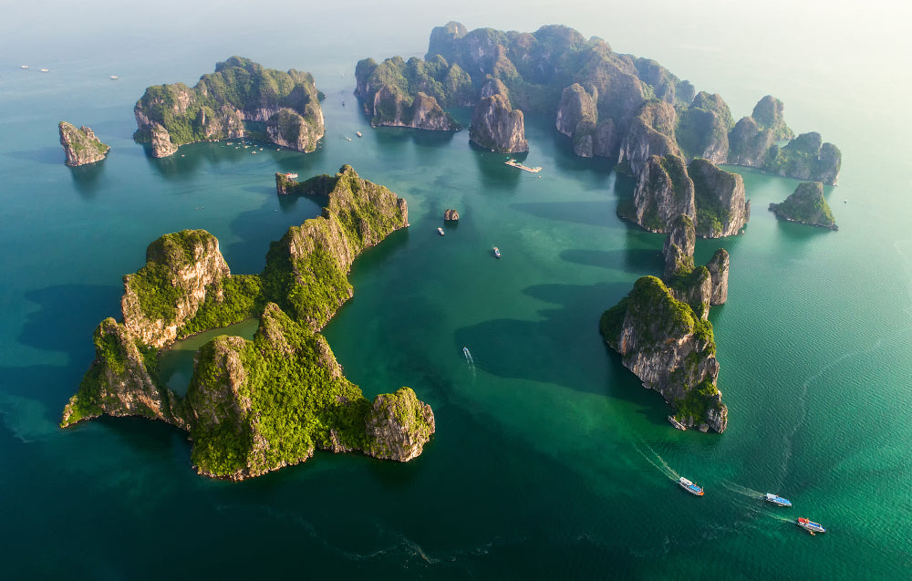 Islands on Sea Aerial View Scenery Home Decor Premium Quality Poster Print Choose Your Sizes