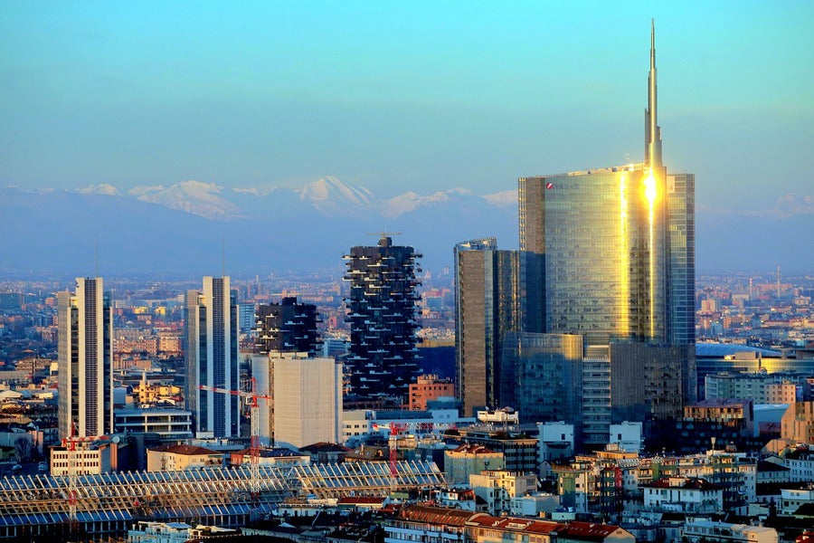Milan Italy Skyline Photograph Print 100% Australian Made