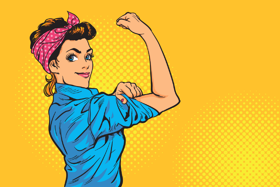 Girl Power Illustration Print 100% Australian Made