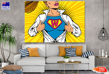Super Hero Girl Illustration Print 100% Australian Made
