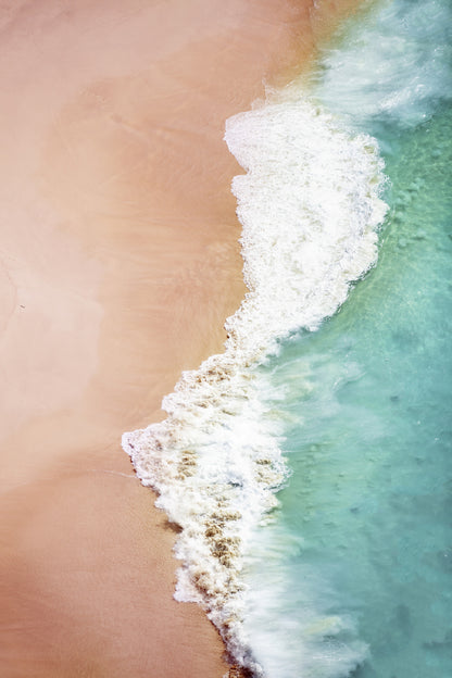Kelingking Beach Wave Aerial View Photograph Print 100% Australian Made