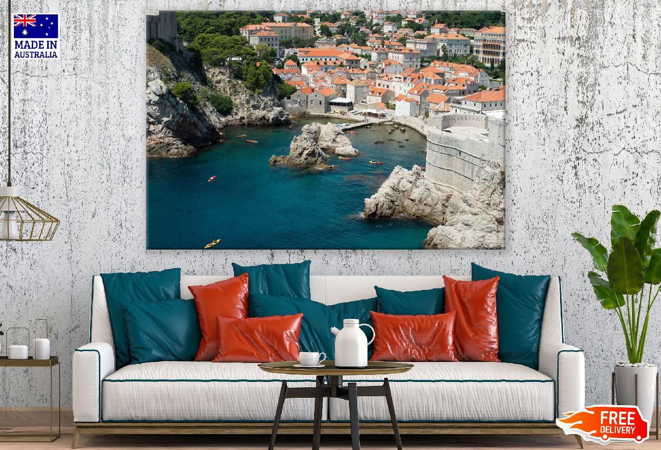 Walls of Dubrovnik View Photograph Croatia Print 100% Australian Made