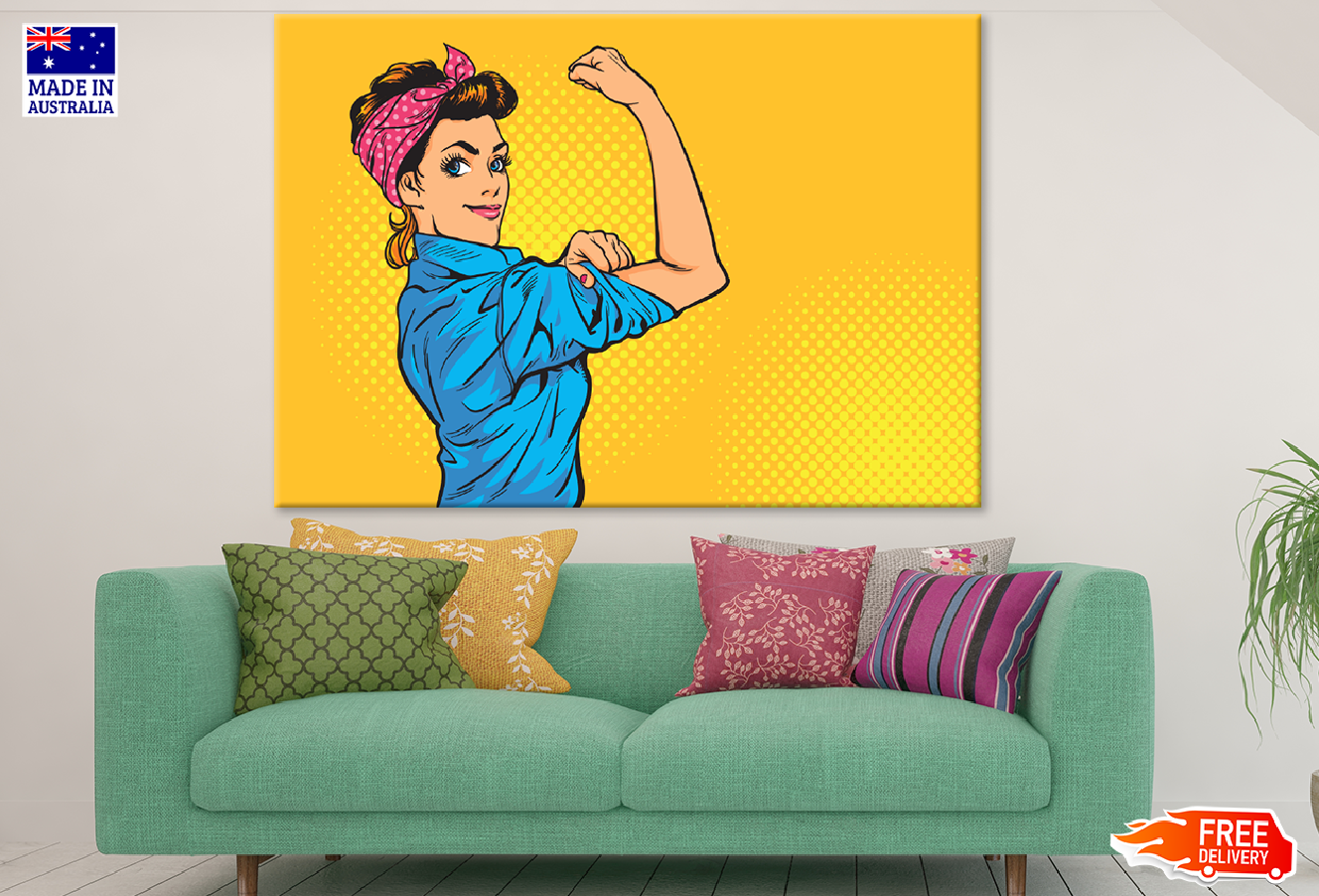 Girl Power Illustration Print 100% Australian Made