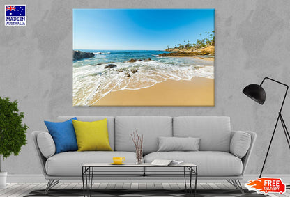 Rocks & Sand in Laguna Beach View Photograph Print 100% Australian Made