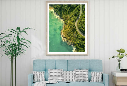Thailand Sea Coast Highway Aerial Photograph Home Decor Premium Quality Poster Print Choose Your Sizes